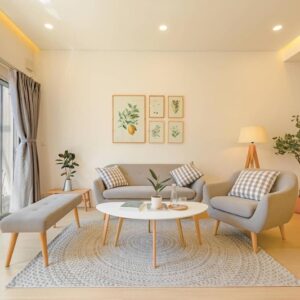 Chọn màu sắc phòng khách theo diện tích